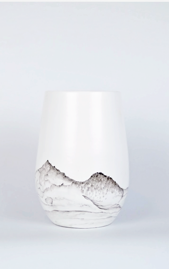 Marble Landscape Classic Vase (Medium)