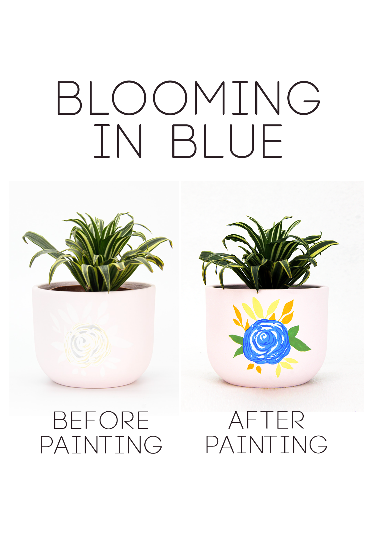 Paint By Numbers: Blooming in Blue