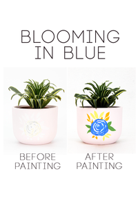 Paint By Numbers: Blooming in Blue