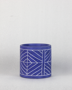 Xixa Blue Geometric Vase